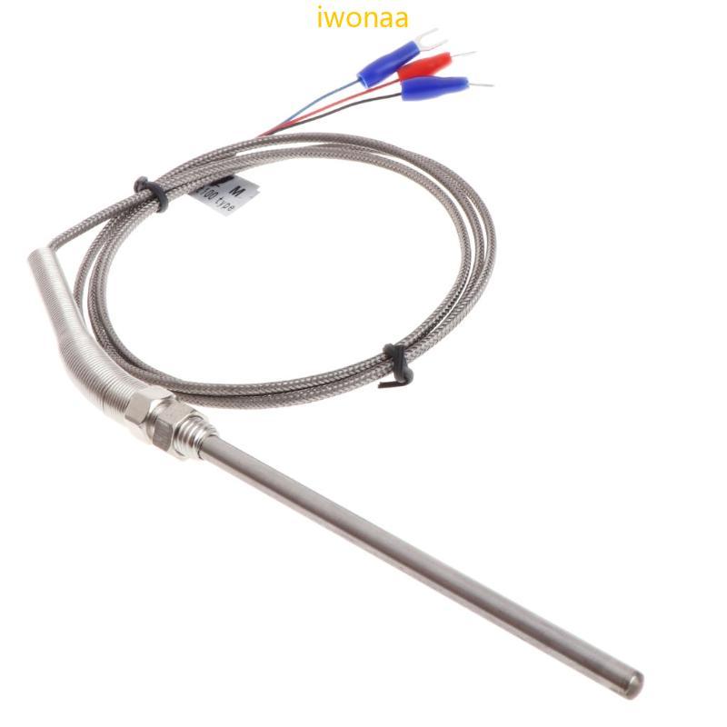 Iwo Professional Pt100 Thermocouple M8 สกรูความยาว 1 เมตร-หัว 5mmx100mm