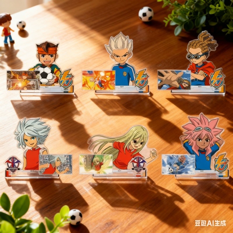 HOT อะนิเมะ INAZUMA ELEVEN 11 Triple-Sided 15 ซม.อะคริลิคชุดอุปกรณ์เสริม Nagumo Haruya รูปของขวัญ
