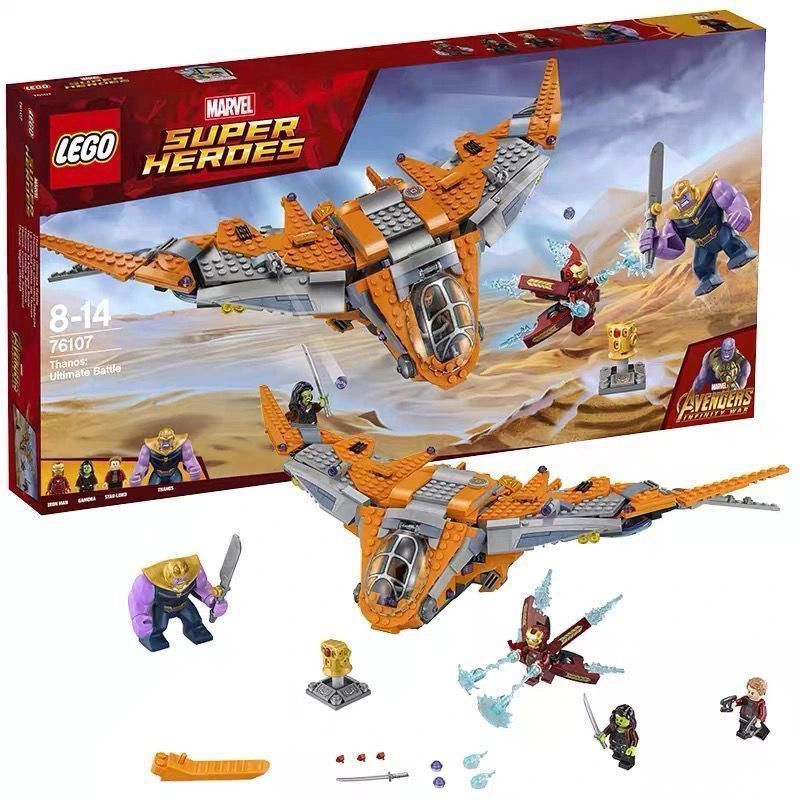 Yang Chaochan สินค้า Co., Ltd. LEGO LEGO 76107 Marvel Avengers Thanos Ultimate Battle Airplane Iron 