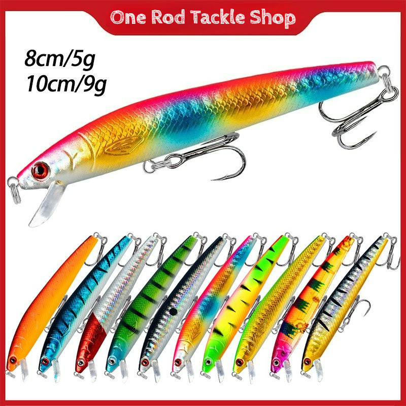 คุณภาพสูง5g-9g 1pcs Hrad Lure Minnow Umpan เหยื่อหล่อ Lure Loft เหยื่อตกปลาทะเล Far cast จมน้ําเสียง