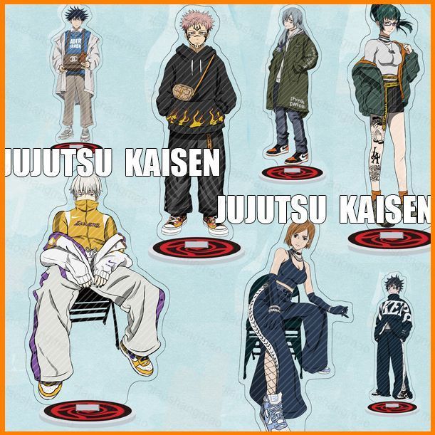 YT4 JUJUTSU KAISEN ขาตั้งรูปของเล่น 16 ซม.Double-side Action Figure Itadori Yuuji Fushigura เดสก์ท็อ