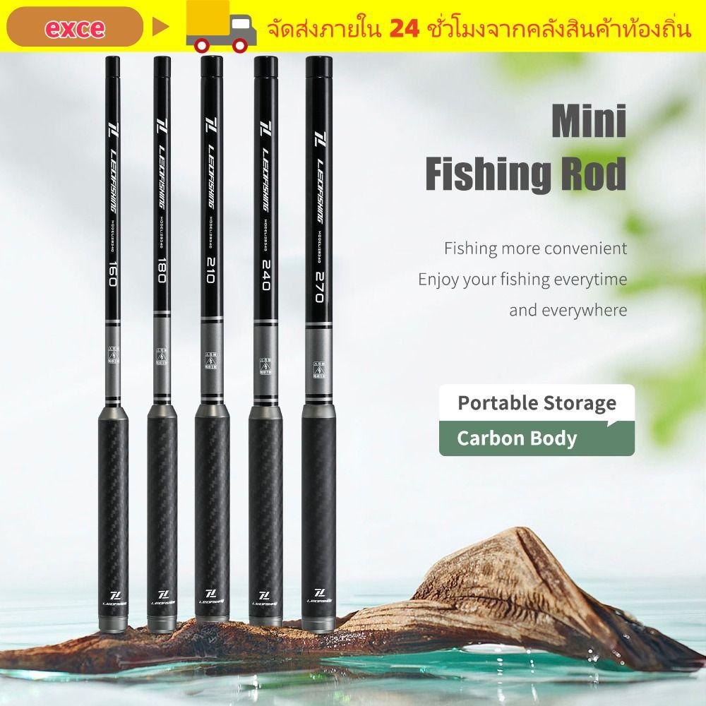 EXCE เบ็ดตกปลาคาร์บอน, วัสดุไฟเบอร์ 1.6 M-2.7 M UltraLight Spinning Rod, Casting Technique Professional เกรด Pike การออกแบบตกปลา Casting Rod Stream Fishing