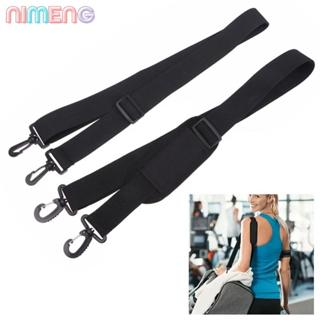 NIMENG สายสะพายกระเป๋าสะพายข้าง ไนลอนสีดำ เข็มขัดปรับได้สำหร…