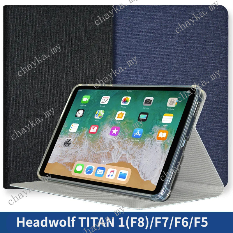 สําหรับ HeadWolf Titan 1 Titan1 2025 8.8 "4G LTE Gaming แท็บเล็ต PC Slim Flip Book Cover Soft TPU Ba