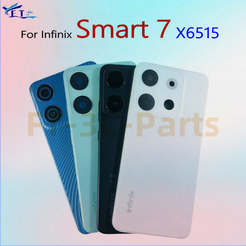 สําหรับ Infinix Smart 7 X6515 ฝาหลังด้านหลังกระจกประตูด้านหลังกรณีอะไหล่