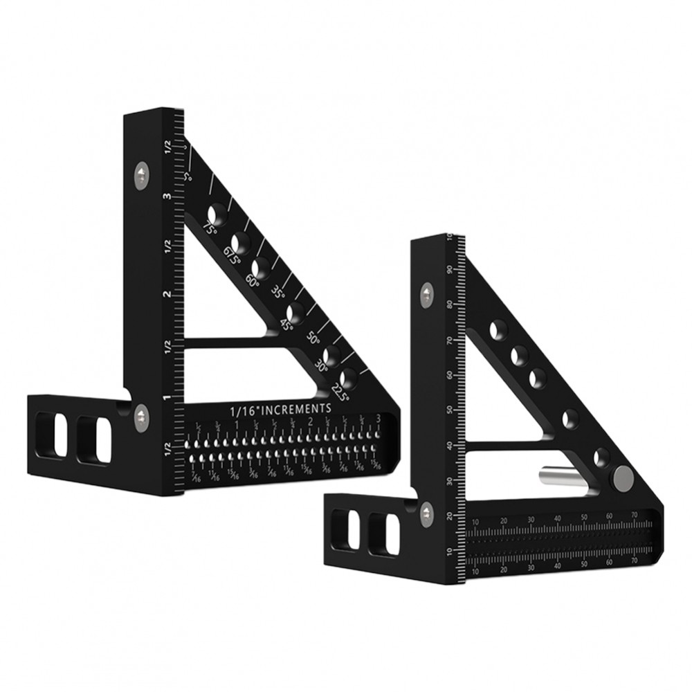 Aluminum Miter Triangle Ruler Part Name Secure And Adjustable Design D