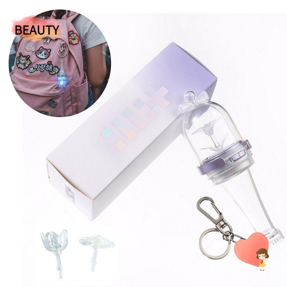 BEAUTY Kpop Idol Lightstick,จี้ออกแบบMini Mini Glow Stick,พัดลมคอลเลกชันพวงกุญแจรุ่นเรืองแสงคุณสมบัต