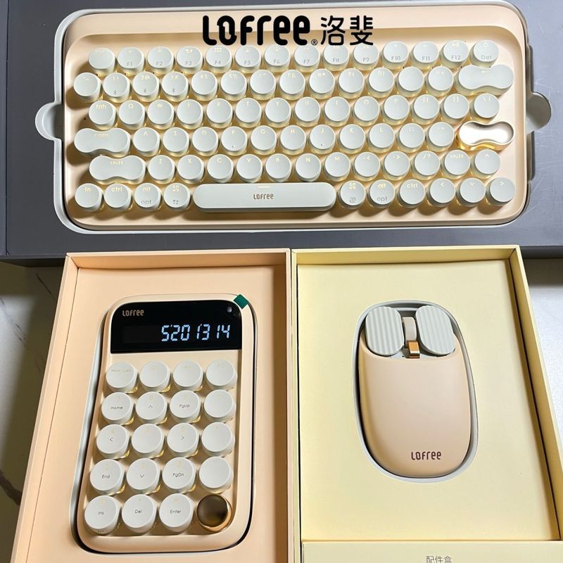 กุ้ยโจว หวนไซ เทคโนโลยี ร่วม., จํากัด LOFREE LOFREE Milk Tea Bluetooth Mechanical Keyboard ไร้สายแกน