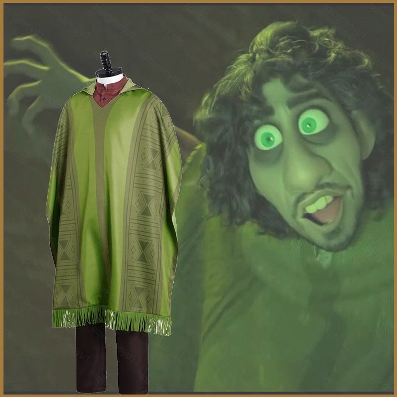 ชุดคอสเพลย์ Disney Encanto Bruno สำหรับเด็กและผู้ใหญ่ พร้อมท็อปและกางเกง เสื้อคลุม สไตล์ปาร์ตี้ฮาโลว