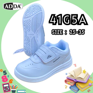 🛵ส่งทันที 2 ชม.🏪💫รองเท้านักเรียน ADDA 41A05/41G5A รองเท้านักเรียนอนุบาล ขาวล้วน-ดำล้วน Size25-35