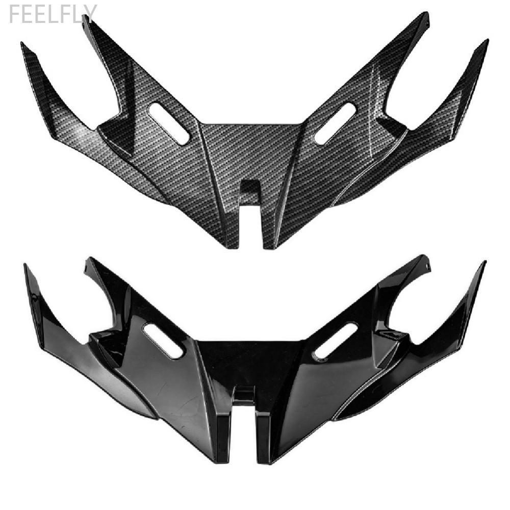 FEELFLY รถจักรยานยนต์ Winglet Aerodynamic Wing Shark Fin Air Intake Wing ด้านหน้าสปอยเลอร์คาง & Wind