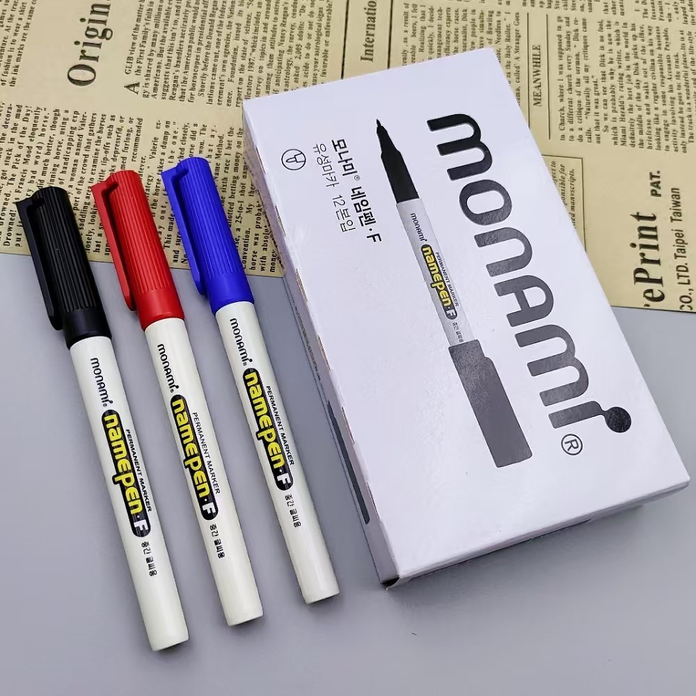 Monami monami namepen Oily Marker ปากกา CD ปากกา Marker Signature Line ปากกา F หัวเดียว