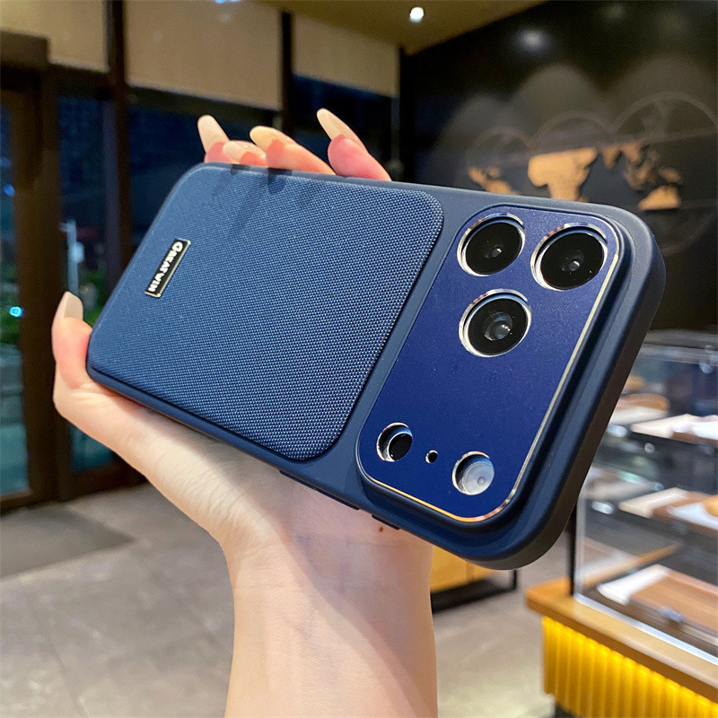 ผ้าทอเคสโทรศัพท์เข้ากันได้สําหรับiPhone 17Promax 17pro 16pro 16Promax 15 14 13 Pro 15promax 15pro 14promax 13Promaxกันกระแทกฝาหลังปลอก