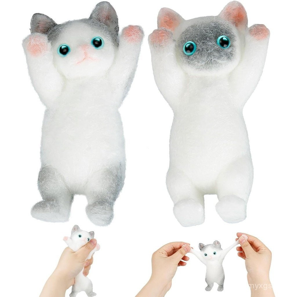 Humtudeit ชุด 2 ชิ้น Taba Soft Toy Set, Giant Compression Toy Fufu, Squishi Zampa di Gatto, Giant So