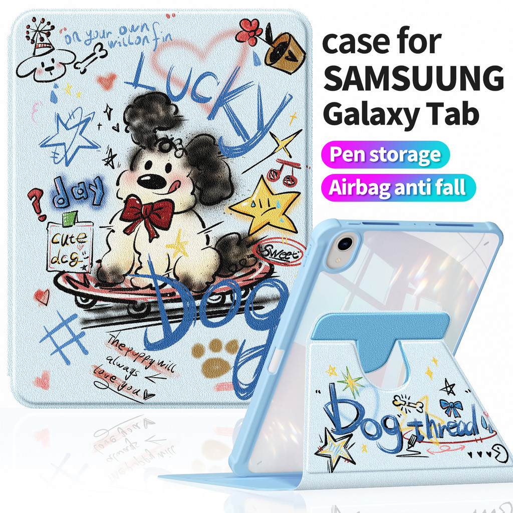เคสหนัง PU สําหรับ Samsung Galaxy Tab A9+ Plus 11" | สไตล์ อิน ลายน่ารัก | กันคราบ & ทนทาน | แท็บฝาค