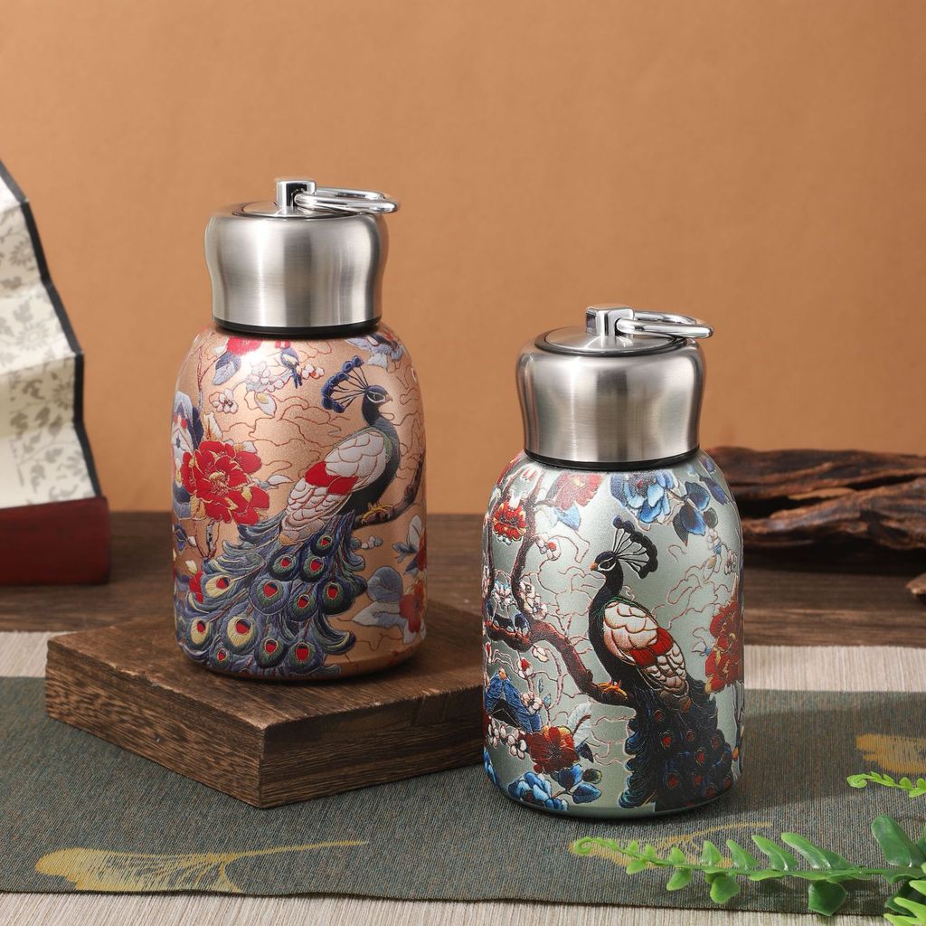 อินเทรนด์แห่งชาติ0มินิอ้วน ดิ๊ง กระเป๋ากระติกน้ําร้อนถ้วยจับสะดวกง่ายแฟชั่นถ้วยบริษัทของขวัญถ้วยเก็บ