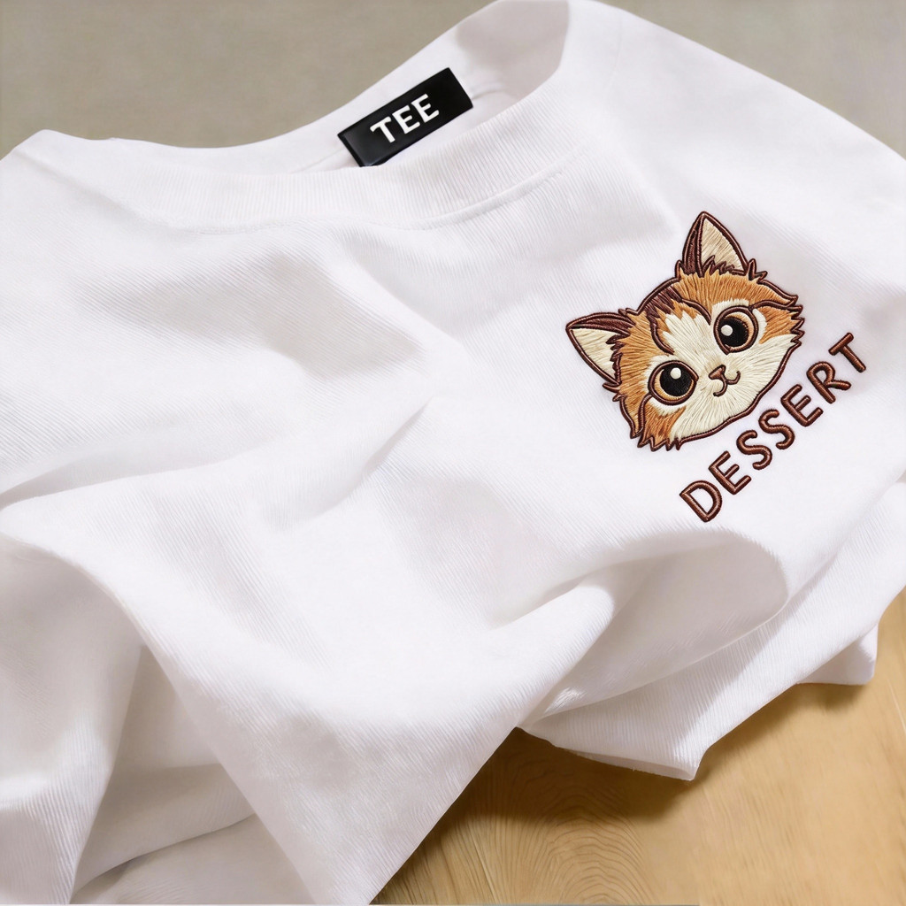TEE·SHOP🍀เสื้อยืด oversize เสื้อเท่ๆ เกาหลี "DESSERT" เสื้อแฟชั่นใ เกาหลีสไตล์ พิมพ์ลาย ผ้านิ่มใส่สบาย S-3XL COD📦