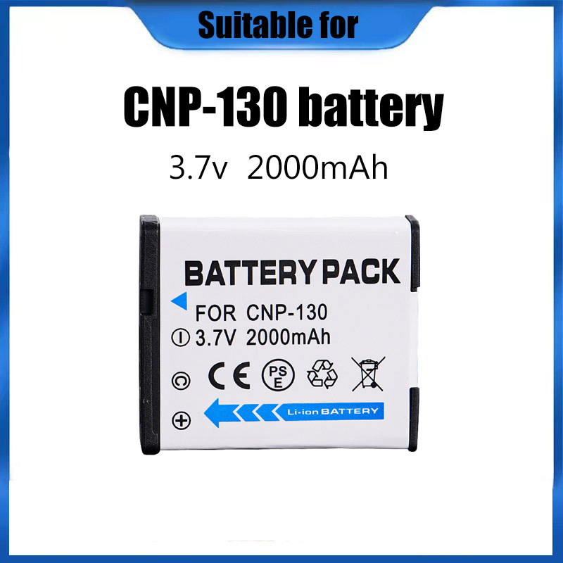 เหมาะสำหรับแบตเตอรี่ Casio NP-130 สำหรับ EX-H35 ZR200 ZR3500 ZR5000 ZR5500 EX-H30 ZR1200 ZR700 ZR1000 （แบตเตอรี่ OEM）
