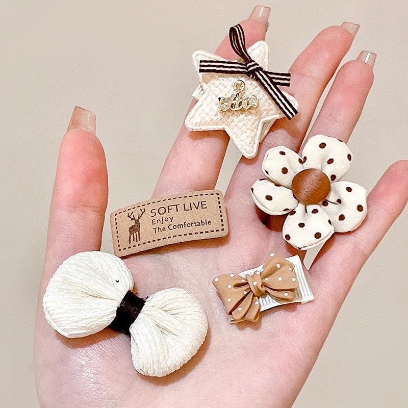 กิ๊บรูปหมียอดโปรดดอกไม้ สีสันสดใส เครื่องประดับผมสำหรับทารกอายุ 0-3 ปี - รูปที่ 5