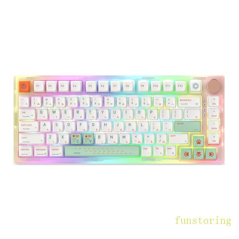 FUN 139 Keys PBT Keycaps MDA Profile Dye Sublimation Keycap สําหรับคีย์บอร์ดแบบกลไก