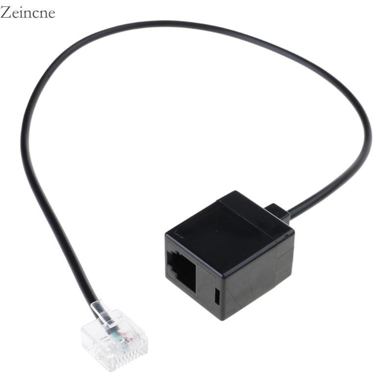 Zein RJ45 Ethernet to RJ11 สายแปลง RJ45 to RJ11 อะแดปเตอร์สายไฟสําหรับสํานักงาน