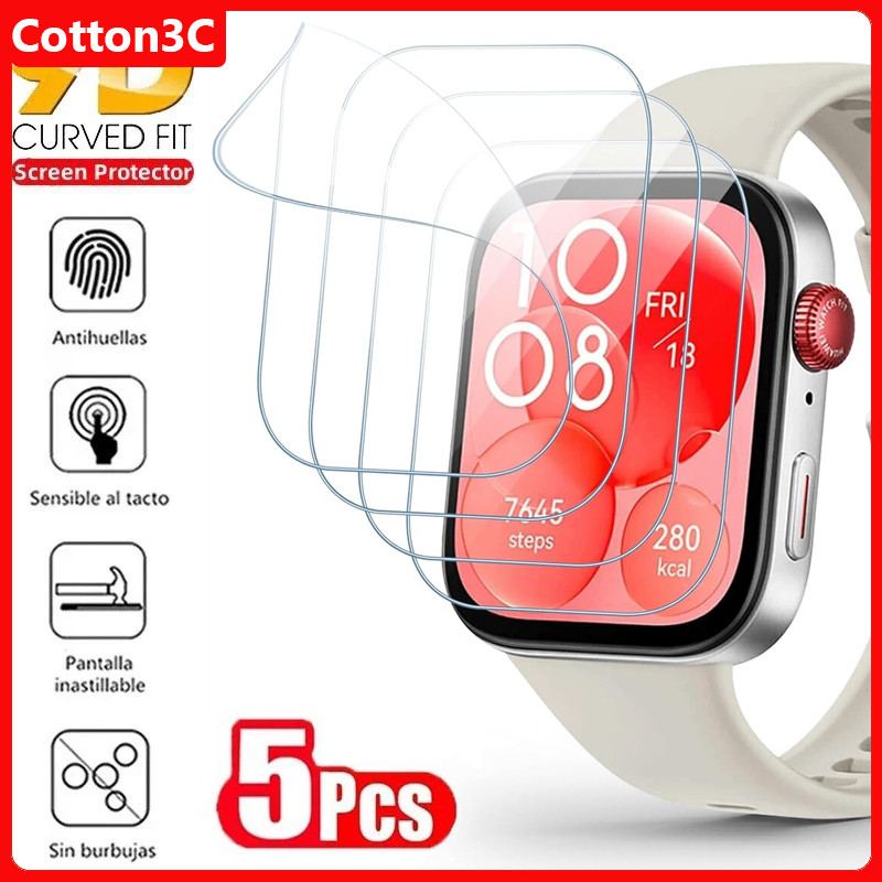 1-5PCS ป้องกันหน้าจอสําหรับ Huawei Watch Fit 5Pro/Fit 4Pro Anti Scratch Clear TPU Hydrogel ฟิล์ม Huawei Fit4 ฟิล์มป้องกัน