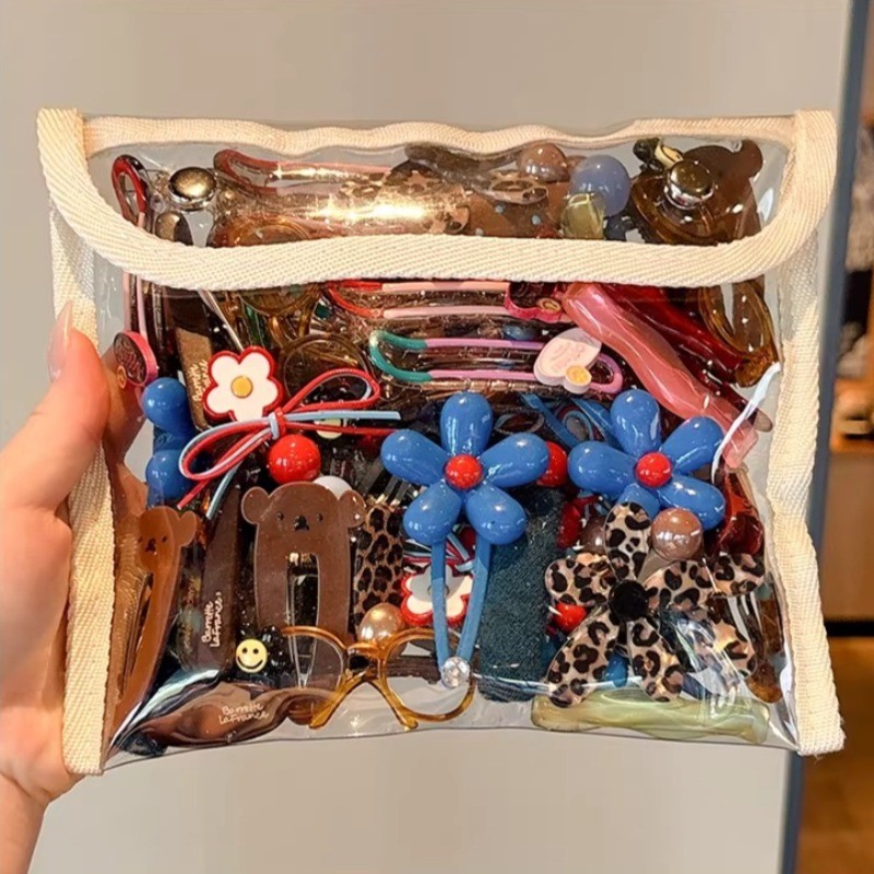 ชุดอุปกรณ์แต่งผม 2 ชิ้น สไตล์เกาหลี สำหรับผมม้าและทรงผมอื่นๆ - รูปที่ 2