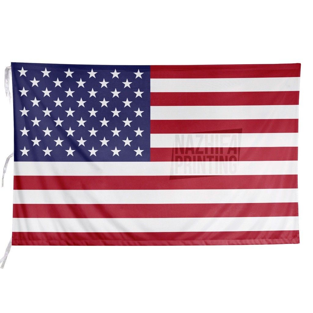 United States / USA Flag (ธงชาติ) - ขนาดสมบูรณ์ (เล็ก กลาง ใหญ่) - เครื่องแต่งกาย Evoke