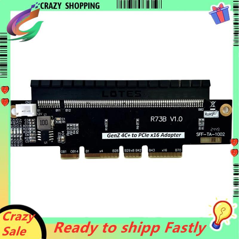 EDSFF 4C + ถึง PCIe5.0 X16 การ์ดอะแดปเตอร์ Gen-Z 4C + ถึง PCIe X16 การ์ดอะแดปเตอร์สนับสนุน Gen5 PCI-