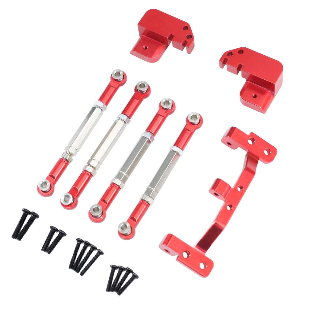 สําหรับ 1/12 MN82 MN82S MN82PRO MN82T RC รถโลหะด้านหลังเพลา Leaf Spring Upgarde Four-Bar Linkage ที่นั่งดึง Rod ชุด
