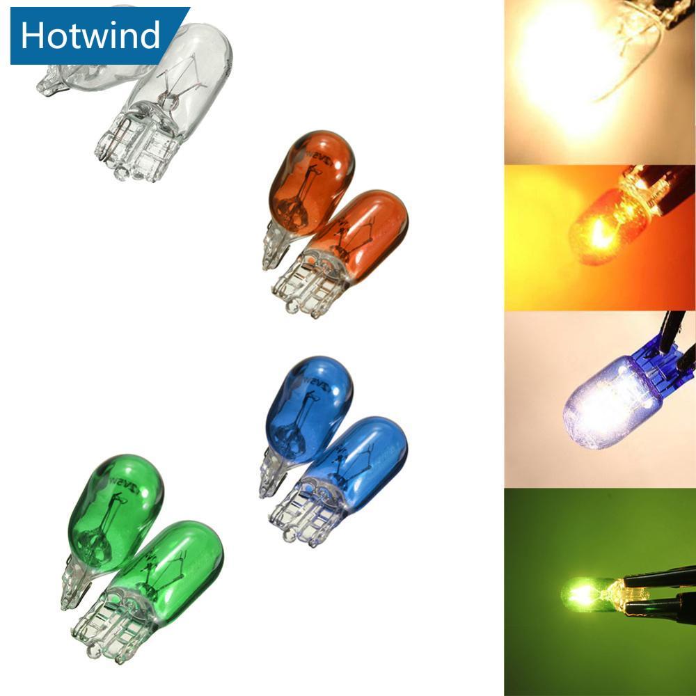HW 2 ชิ้น T10 Wedge ฮาโลเจน W5W 501 194 LED หลอดไฟภายในรถรถบรรทุกอัตโนมัติ F8V6