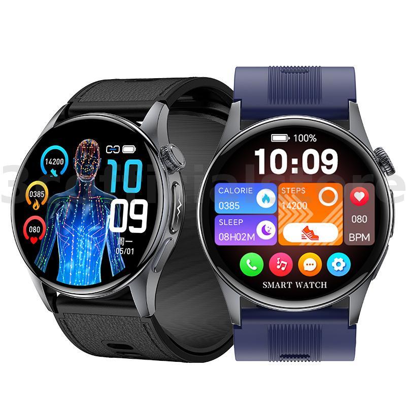 S200 1.56 นิ้ว AMOLED Murata ปั๊มลม 4CH PD Sensor ECG ความดันโลหิตออกซิเจนในเลือด Body Comp การวิเคร