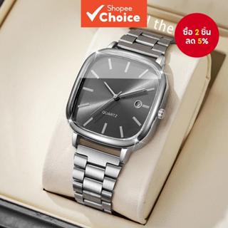 ธุรกิจของผู้หญิงออกแบบที่เรียบง่ายปฏิทินสแตนเลสควอตซ์นาฬิกาเ…