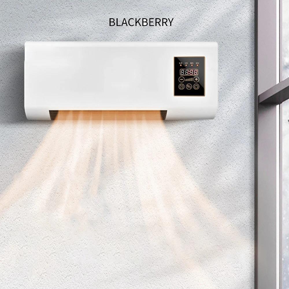 แบล็คเบอร์รี่ เครื่องเป่าลมอุ่นเย็น,การควบคุมระยะไกลเสียงต่ําติดผนังเครื่องเป่าลม,อุณหภูมิที่ปรับได้อย่างมีประสิทธิภาพเงียบประหยัดพลังงานความร้อนพัดลมระบาย