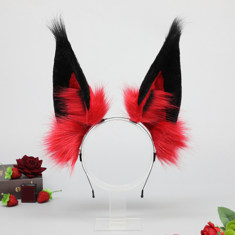 ของตกแต่งคอสเพลย์ Alastor ปีศาจหูและคาดศีรษะ สำหรับนักอินฟลูเอนเซอร์ 8AAL