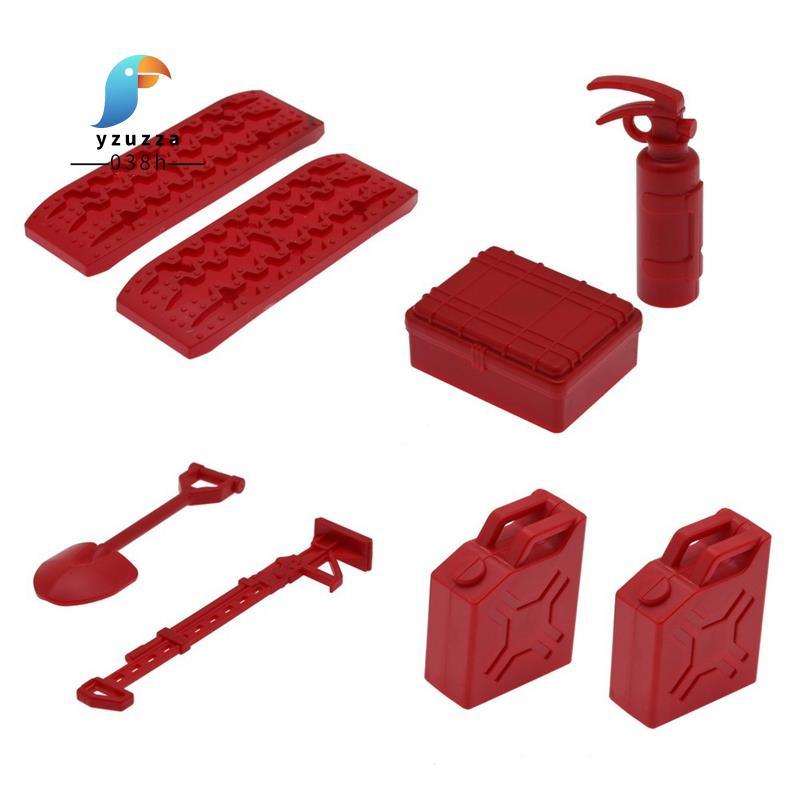 [ส่วนลด Y3]8 ชิ้นจําลองพลั่วทรายบันไดถังดับเพลิงสําหรับ MN D90 MN99S Fayee FY003 RC รถตกแต่งอะไหล่