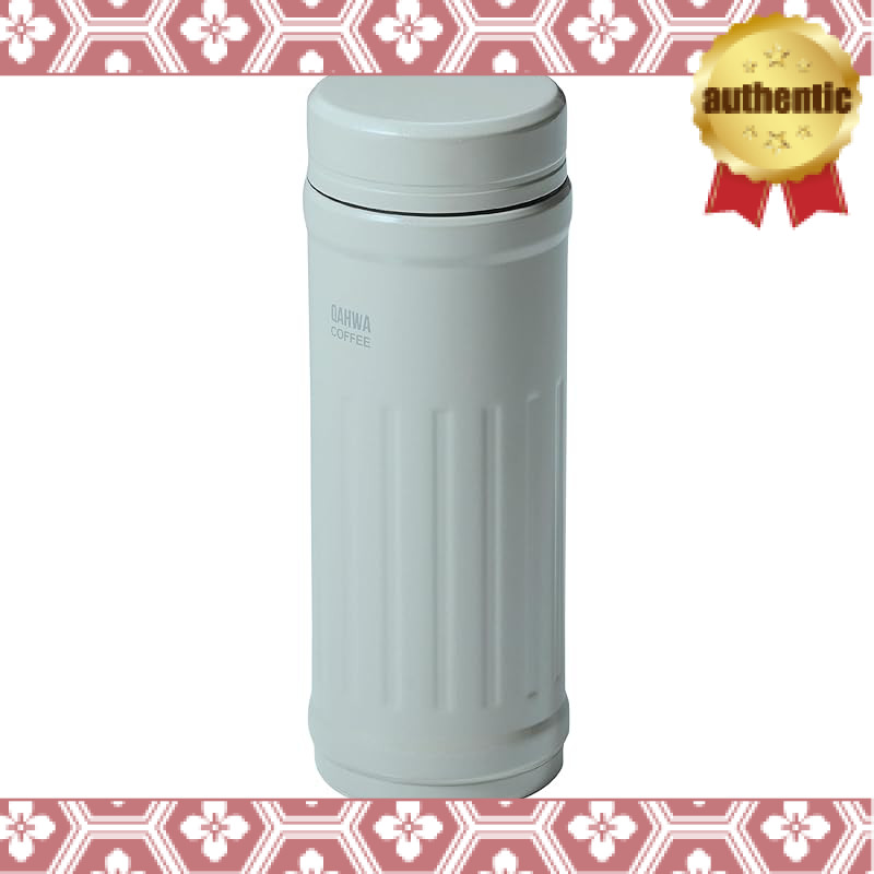 QAHWA Coffee Bottle 410ml Pale Green - Direct Drinking, Vacuum Insulated Double Layer Structure, Tef