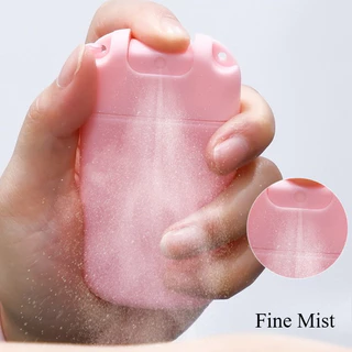 20/30ML U-Shaped Press น้ําหอมขวดสเปรย์การ์ดพลาสติกแอลกอฮอล์ Mini ตัวอย่างสําหรับเดินทางพร้อมตะขอ