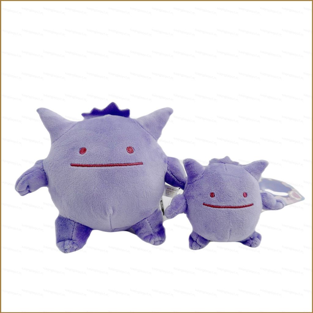 HQ Pokemon Ditto Gengar ตุ๊กตาตุ๊กตาของขวัญเด็กกระเป๋าเป้สะพายหลังจี้ตุ๊กตาของเล่นสําหรับเด็กตกแต่งบ