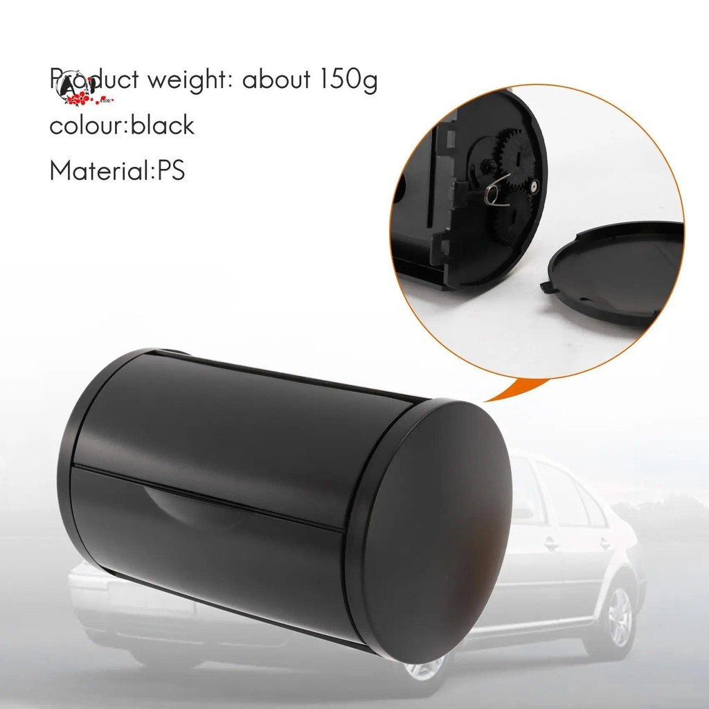 A10E-สีดําด้านหลัง Ashtray Bin Ash ถาด + หมวกด้านข้างสําหรับ Bora Jetta Golf 4 Mk4 1J0 857 962H +1J0