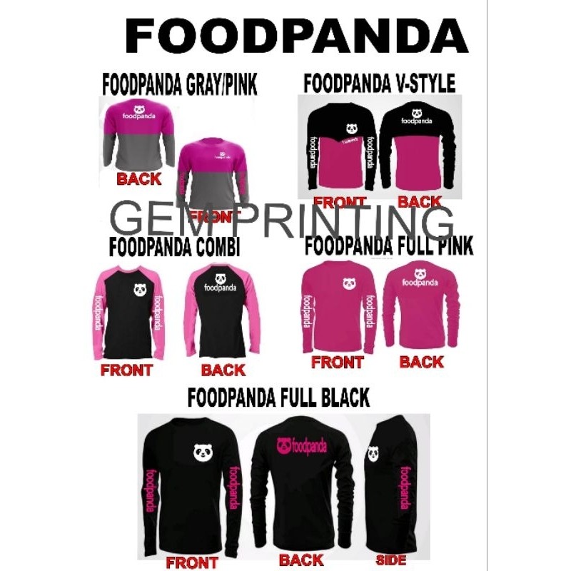 FOODPANDA LONGSLEEVE DRIFIT HQ GEM