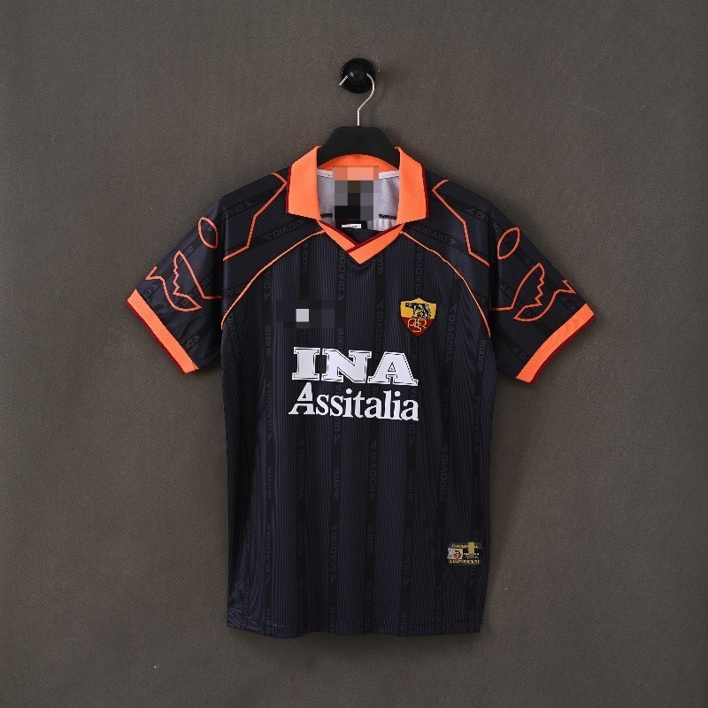 Retro 99-00 RM away football short sleeved jersey