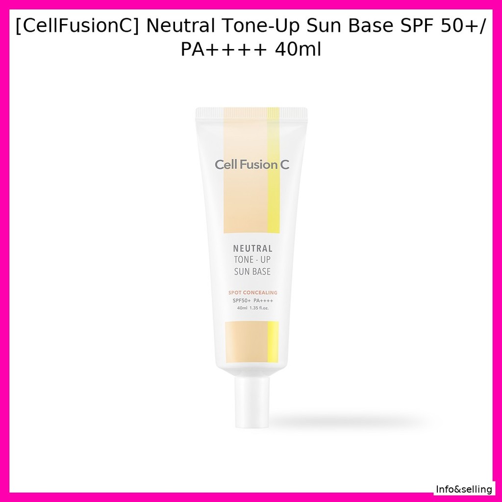 [CellFusionC] Neutral Tone-Up Sun Base SPF 50+/ PA++++ 40ml/เกาหลี