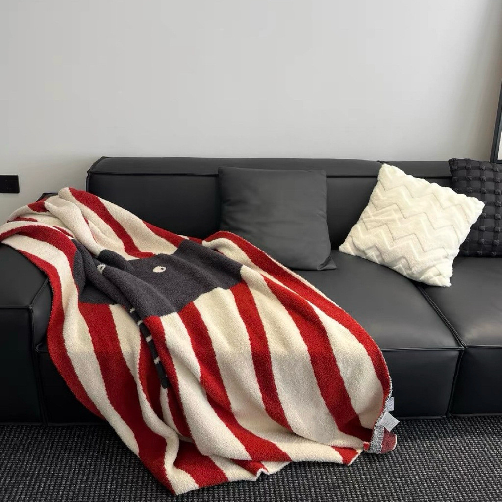 ช้าง Childlike Class A Mother Baby Grade Half-Side ผ้าห่มขนแกะ Office Nap ผ้าห่มพรีเมี่ยมโซฟาผ้าห่มเ