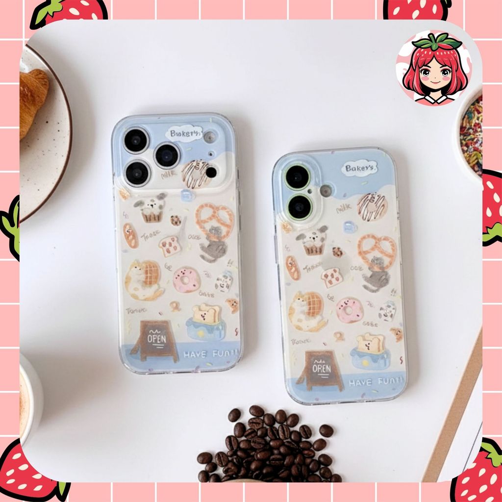 BAKERY SHOP ANGEL EYE PRINTING กรณี redmi 14c pocophone c75 a3 m3 m7 pro 5g m5 12c 12 10 7a 9 9a 9c 