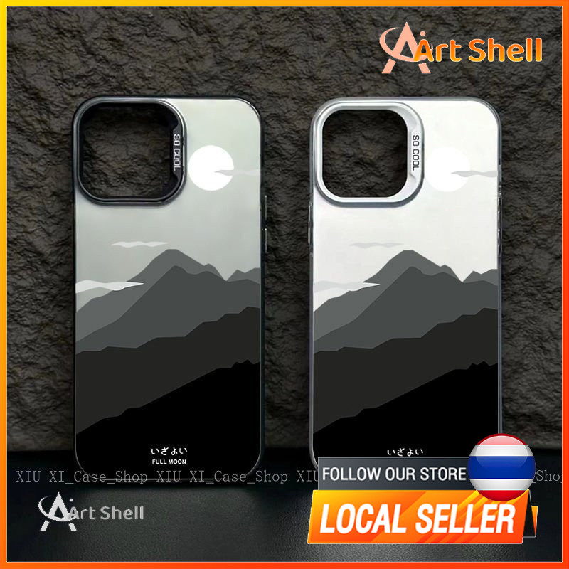 เคสไอโฟน 13 12 11 iPhone 17 16 15 14 PRO MAX X XS MAX XR 7/8PLUS เนินเขาภาพวาดสีน้ำมันแอปเปิ้ลโทรศัพท์ จัดส่งจากประเทศไท