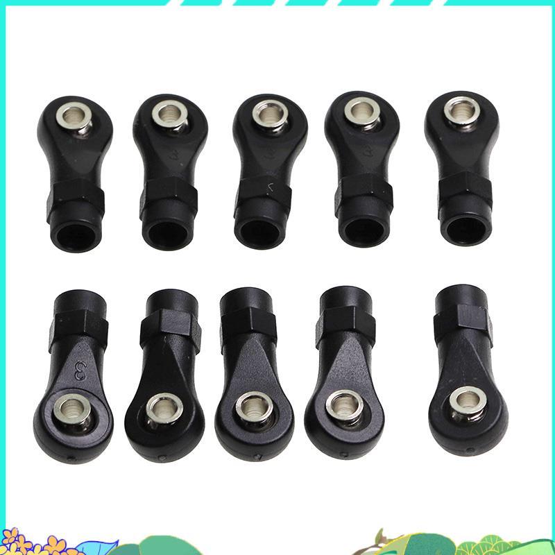 10 ชิ้นพลาสติก Rod End Link Link Link Link Linkage Balls Joint Head สําหรับ 1/10 RC รถ Crawler SCx10