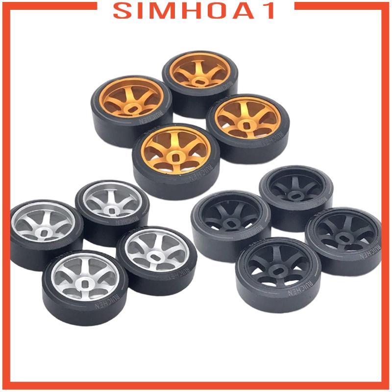 [Simhoa1] 4 ชิ้นยาง Tyre ชุดขอบล้อและยางสําหรับ Wltoys P939 K999 K989