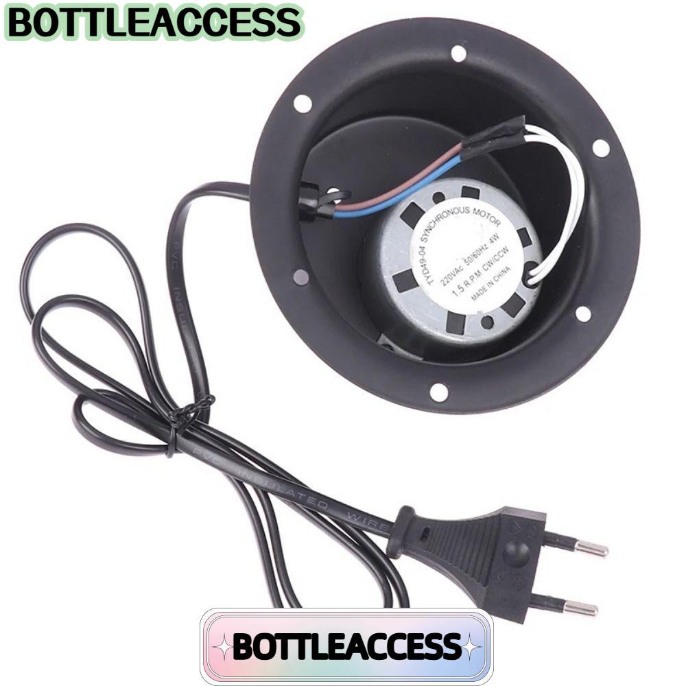 BOTTLEACCESS มอเตอร์หมุน, มอเตอร์บอลกระจกสีดํา 220V, พร้อมปลั๊ก 1.5 RPM 2.5 RPM Disco Ball Stage อุปกรณ์เสริม DJ KTV Party Light