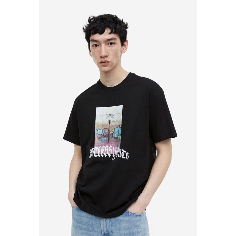 H&M  Man Relaxed Fit Printed T-shirt 0967955_6
